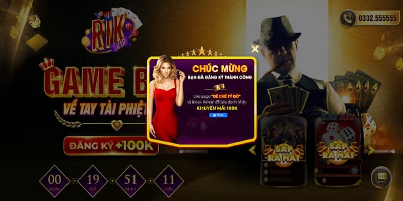 Các trò chơi nổi bật nên trải nghiệm cùng Khuyến Mãi rikvip